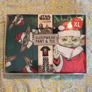 Disney+ 2 Piece Star Wars Mandalorian Sleepwear Set